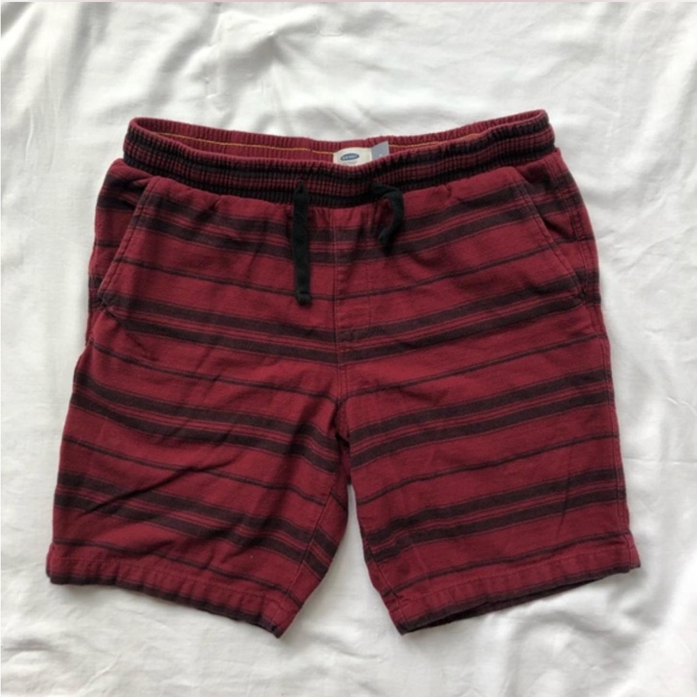 Old Navy Burgundy and White Shorts